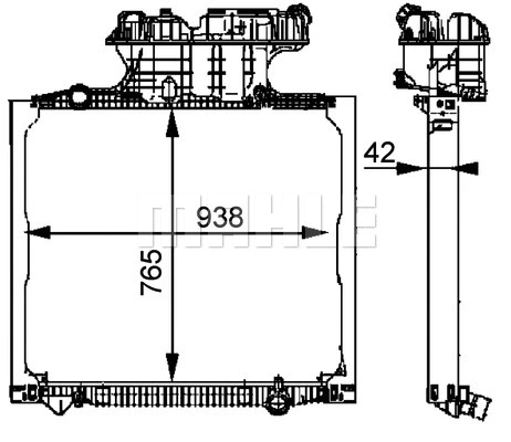 Radiator, engine cooling