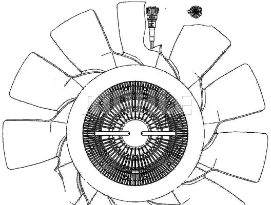 Fan, engine cooling (CFF 495 000P)