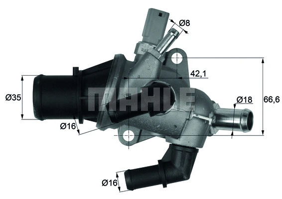 Thermostat, coolant (TI 158 83)