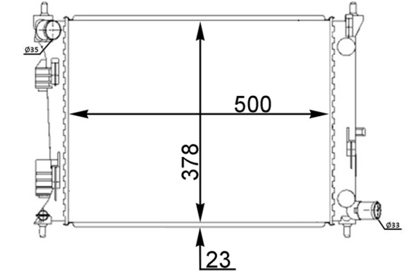 Radiator, engine cooling (CR 2194 000S)
