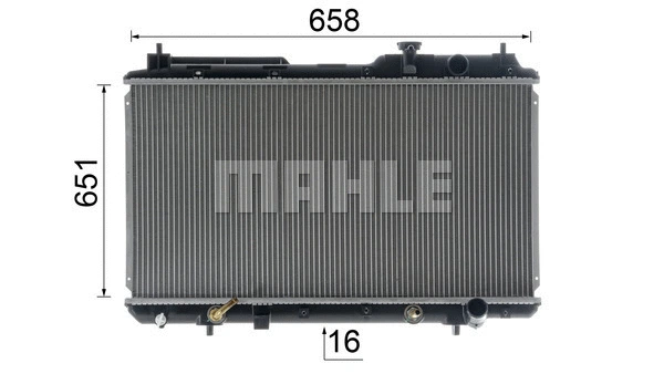 Radiator, engine cooling
