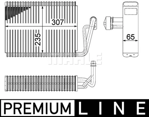 Evaporator, air conditioning