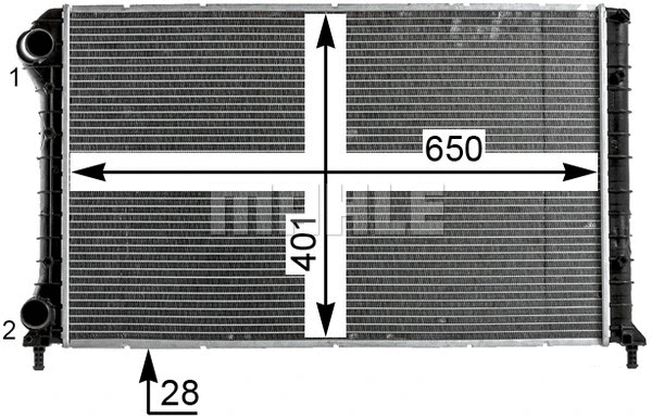 Radiator, engine cooling
