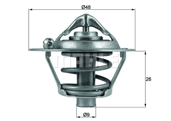 Thermostat, coolant (TX 108 82D)