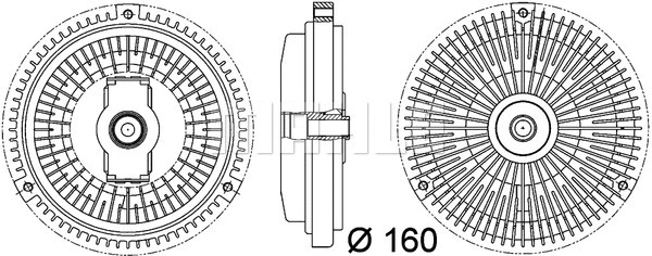 Clutch, radiator fan (CFC 107 000P)