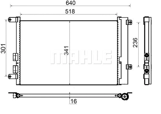 Condenser, air conditioning (AC 401 000S)