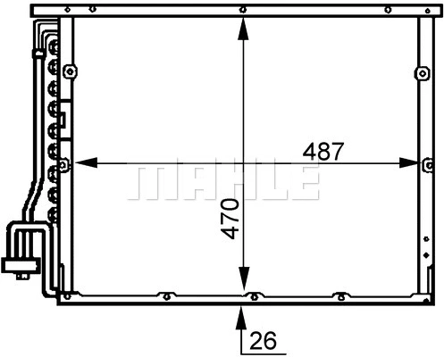 Condenser, air conditioning (AC 179 000S)