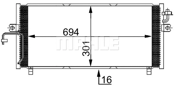 Condenser, air conditioning (AC 247 000S)