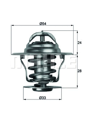 Thermostat, coolant (TX 11 87D)