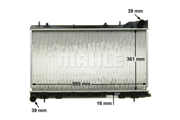 Radiator, engine cooling