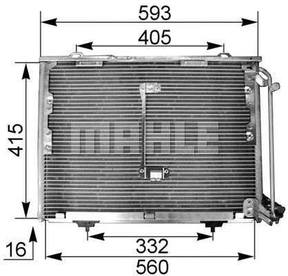 Condenser, air conditioning (AC 168 000P)