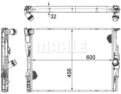 Radiator, engine cooling