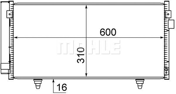 Condenser, air conditioning (AC 718 000S)