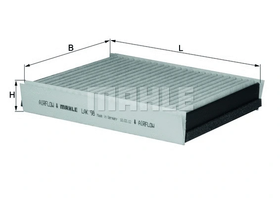 Filter, cabin air (LAK 98)