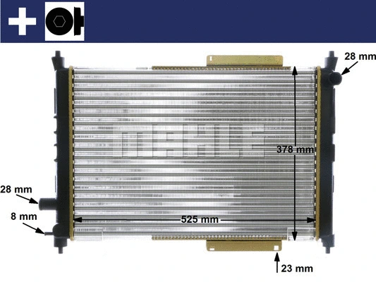 Radiator, engine cooling