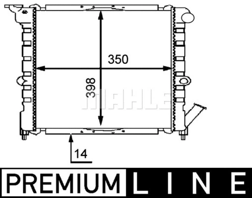 Radiator, engine cooling