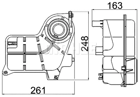 Expansion Tank, coolant (CRT 24 000S)