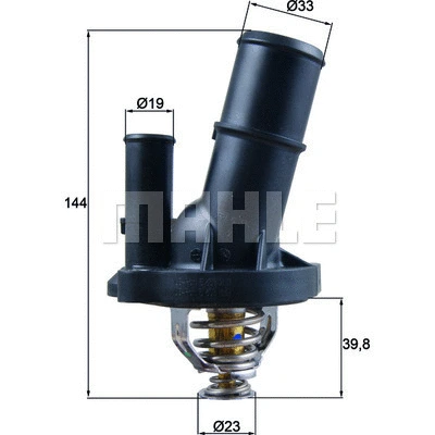 Thermostat, coolant (TI 230 82 AP)