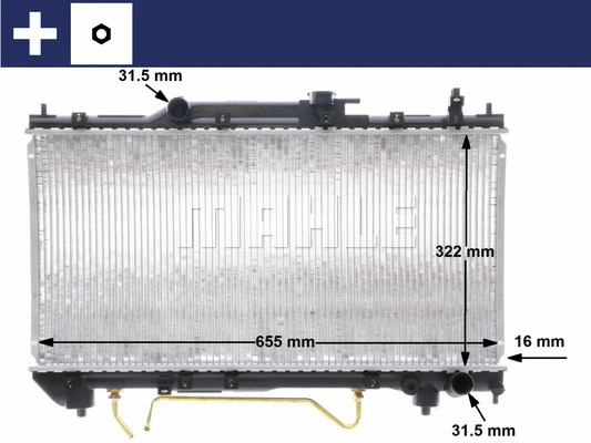 Radiator, engine cooling