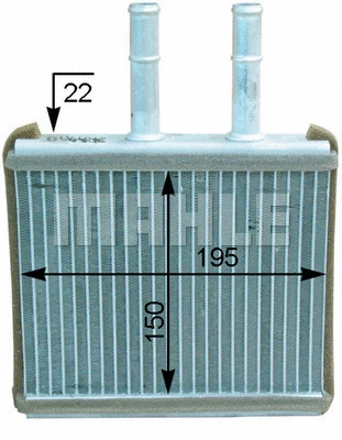 Heat Exchanger, interior heating (AH 206 000P)