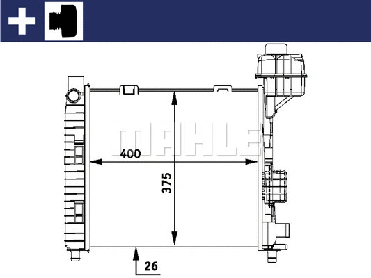 Radiator, engine cooling