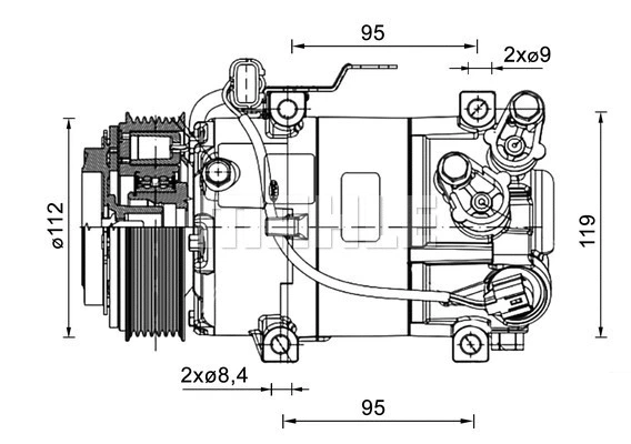 Compressor, air conditioning (ACP 1461 000P)