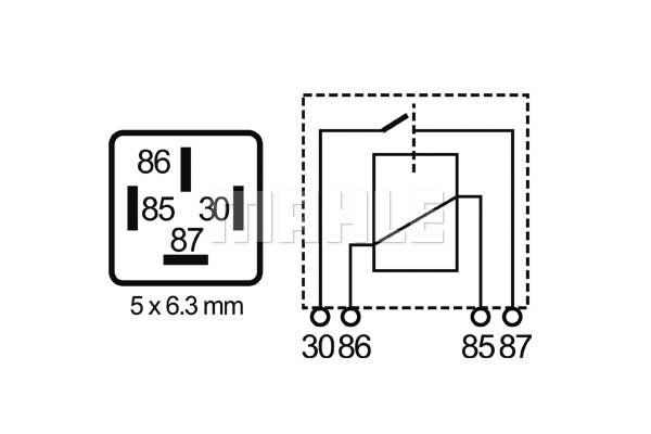 Relay, main current
