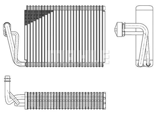 Evaporator, air conditioning (AE 52 000P)
