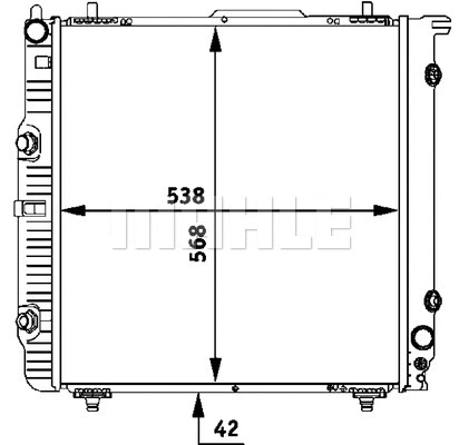 Radiator, engine cooling