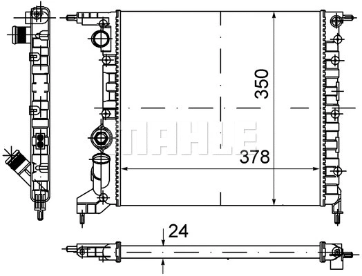 Radiator, engine cooling