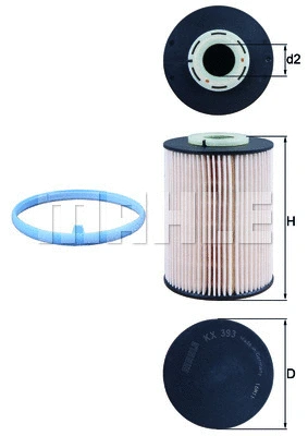 Fuel Filter (KX 393D)