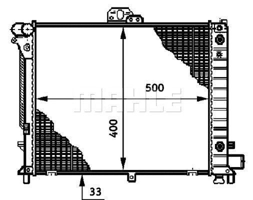 Radiator, engine cooling