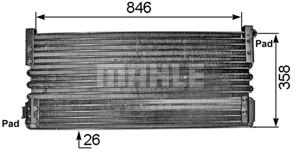 Condenser, air conditioning (AC 293 000S)