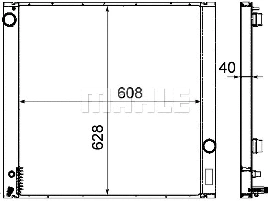 Radiator, engine cooling