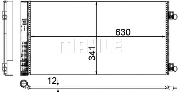 Condenser, air conditioning (AC 751 000P)