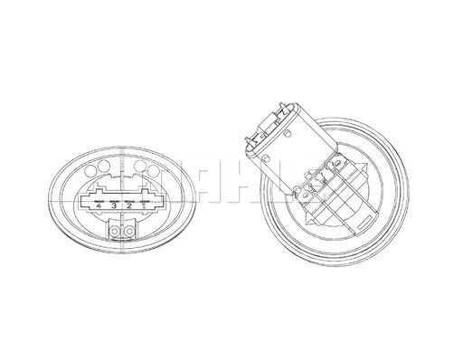Resistor, interior blower