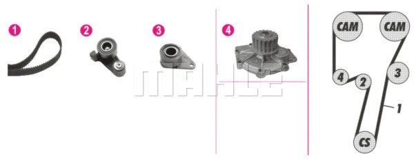 Water Pump & Timing Belt Kit (CPK 59 000P)