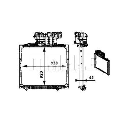 Radiator, engine cooling