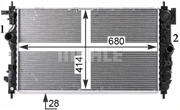 Radiator, engine cooling