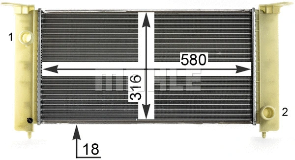 Radiator, engine cooling