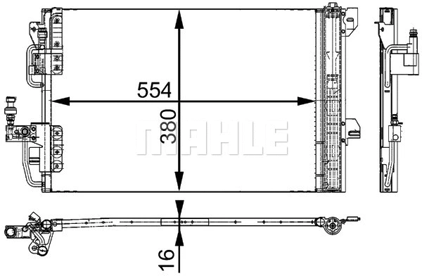 Condenser, air conditioning (AC 665 000S)