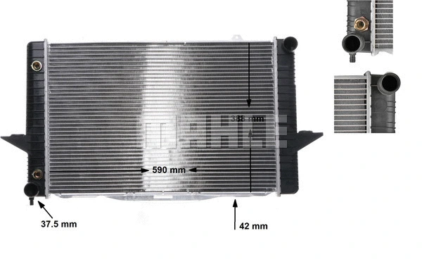 Radiator, engine cooling (CR 164 000S)