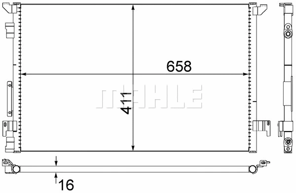 Condenser, air conditioning (AC 294 000S)