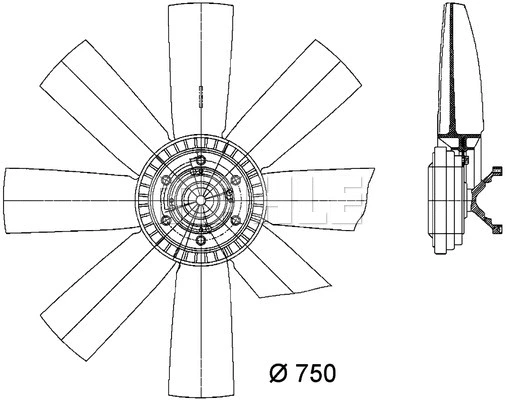 Fan, engine cooling