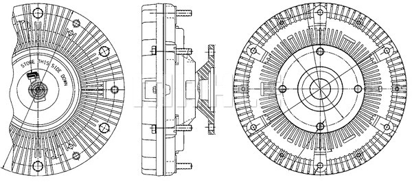 Clutch, radiator fan (CFC 201 000P)