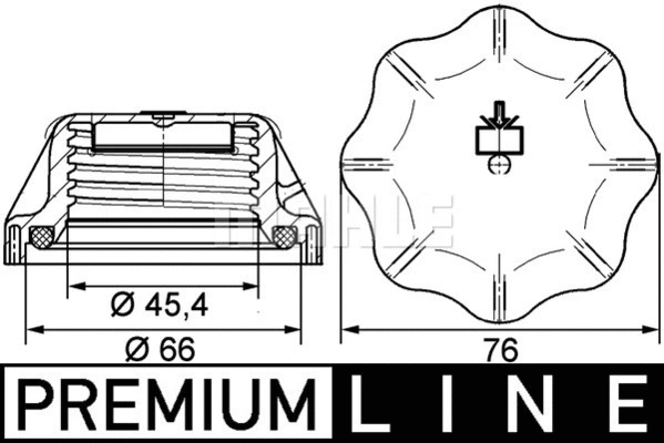 Cap, coolant tank