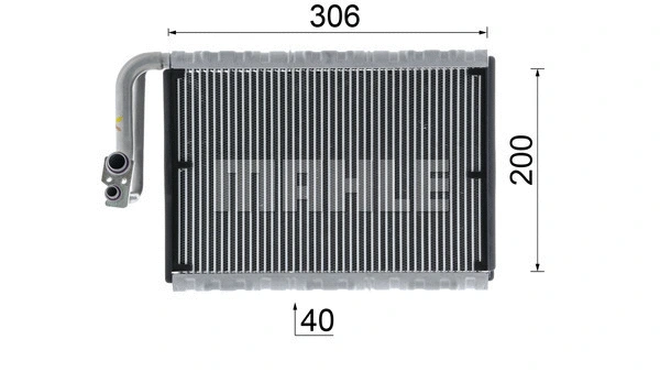 Evaporator, air conditioning