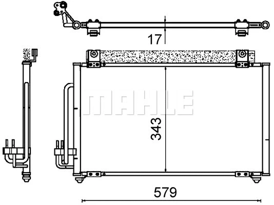 Condenser, air conditioning (AC 647 000S)