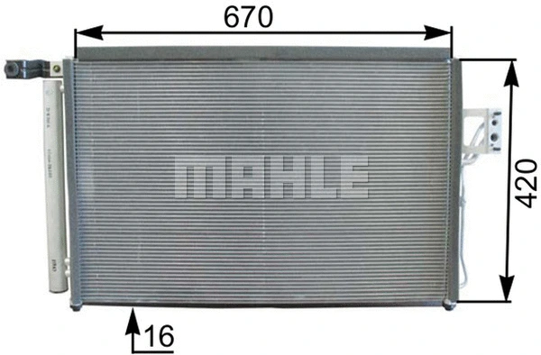 Condenser, air conditioning (AC 440 000P)