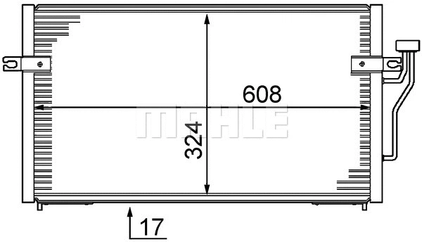 Condenser, air conditioning (AC 213 000S)
